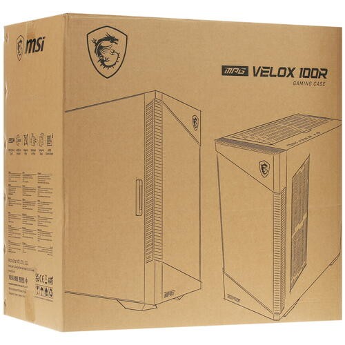 Компьютерный корпус MSI MPG VELOX 100R ARGB TG 306-7G18R25-809