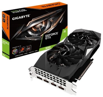 Видеокарта GIGABYTE (GV-N1650GAMING OC-4GD) GeForce GTX 1650 1815MHz PCI-E 3.0 4096MB 8002MHz 128 bit HDMI DP HDCP GAMING OC
