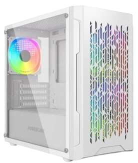 Компьютерный корпус Powercase Mistral Micro D3W TG ARGB PWM White (CMMDW-A3)