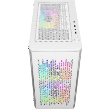 Компьютерный корпус Powercase Mistral Micro D3W TG ARGB PWM White (CMMDW-A3)