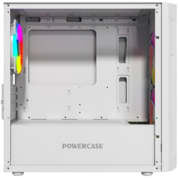 Компьютерный корпус Powercase Mistral Micro D3W TG ARGB PWM White (CMMDW-A3)