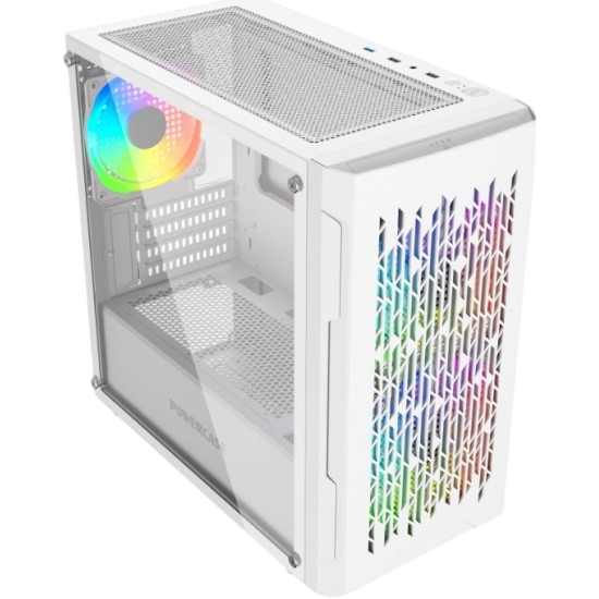 Компьютерный корпус Powercase Mistral Micro D3W TG ARGB PWM White (CMMDW-A3)