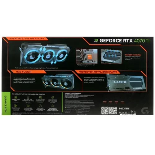 Видеокарта Gigabyte (GV-N407TGAMING OC-12GD) GeForce RTX 4070 Ti 12GB GAMING OC