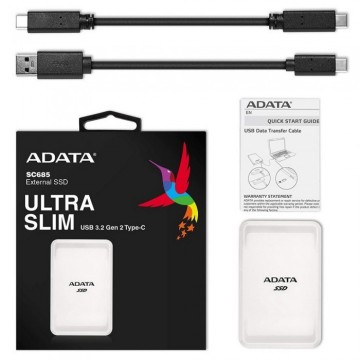 Внешний SSD ADATA 1000 Gb SC685 EXTERNAL White ASC685-1TU32G2-CWH