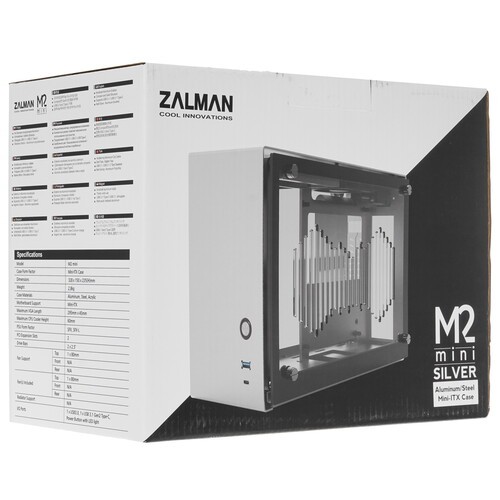 Компьютерный корпус Zalman M2 MINI SILVER