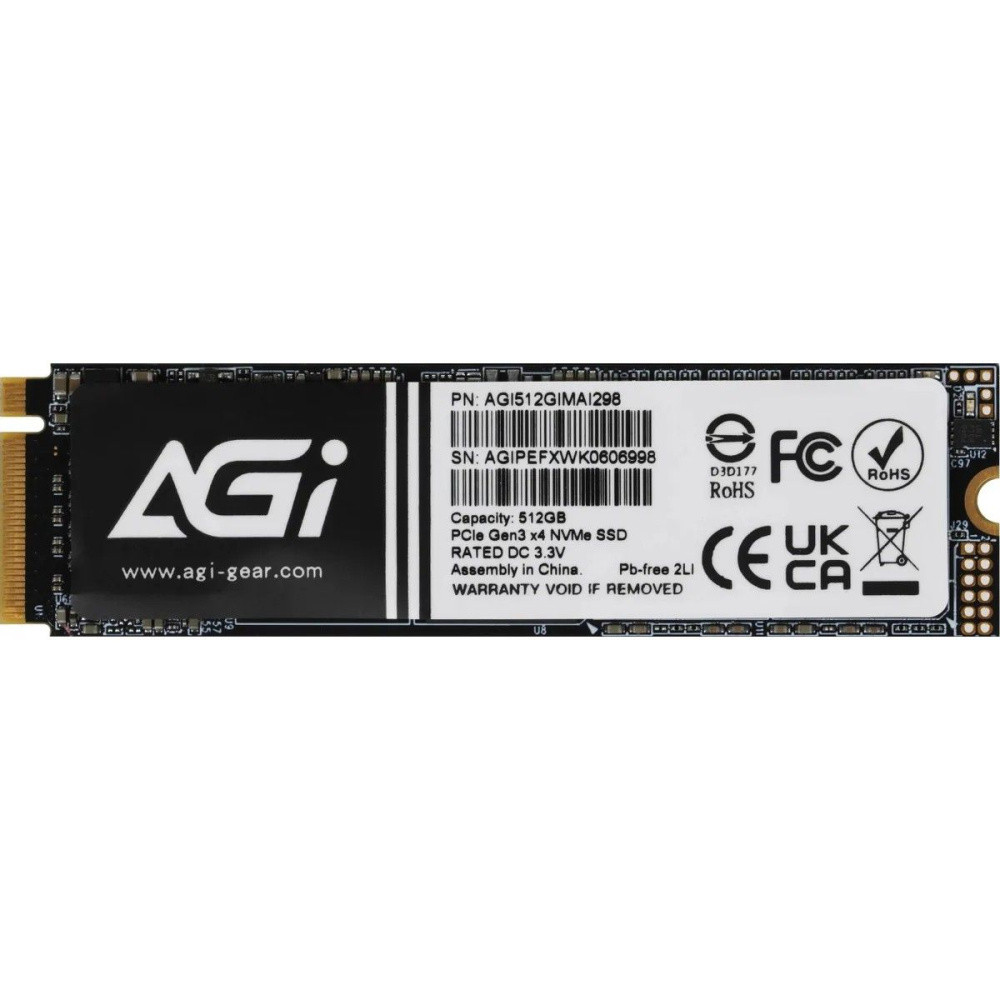 Твердотельный накопитель AGI AI298 512 Gb (AGI512GIMAI298-CB)