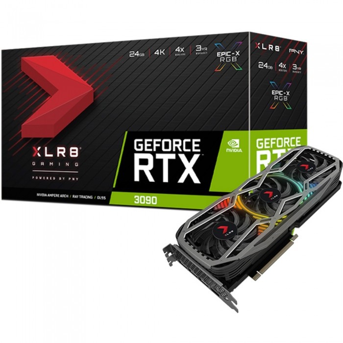 Видеокарта PNY (VCG309024TFXPPB) GeForce RTX 3090 24Gb XLR8 Gaming REVEL EPIC-X RGB Triple Fan Edition