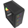 Компьютерный корпус Powercase Mistral Micro EM22 TG FRGB Black (CMMEM22B-L4)