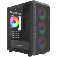 Компьютерный корпус Powercase Mistral Micro EM22 TG FRGB Black (CMMEM22B-L4)