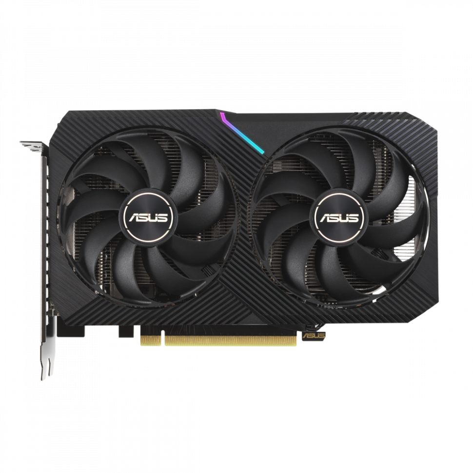 Видеокарта ASUS (DUAL-RTX3060TI-8G-MINI-V2) GeForce RTX 3060 8Gb Ti DUAL MINI V2