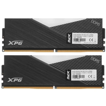 Оперативная память 32 Gb 5200 MHz ADATA XPG LANCER RGB Black (AX5U5200C3816G-DCLARBK)