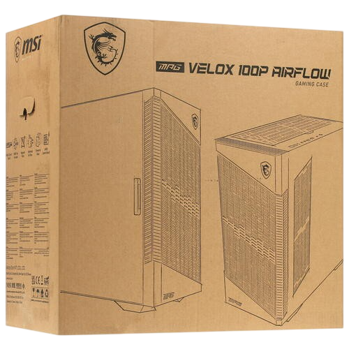 Компьютерный корпус MSI MPG VELOX 100P AIRFLOW ARGB TG (306-7G18P21-809)