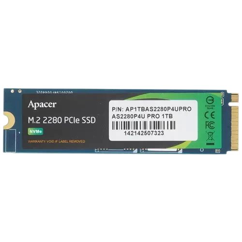 Твердотельный накопитель Apacer 1000 Gb AS2280P4U PRO (AP1TBAS2280P4UPRO-1)