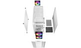 Компьютерный корпус Deepcool CC360 WH TG ARGB White
