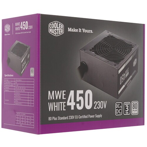 Блок питания Cooler Master 450W MWE White V2 450 MPE-4501-ACABW-EU