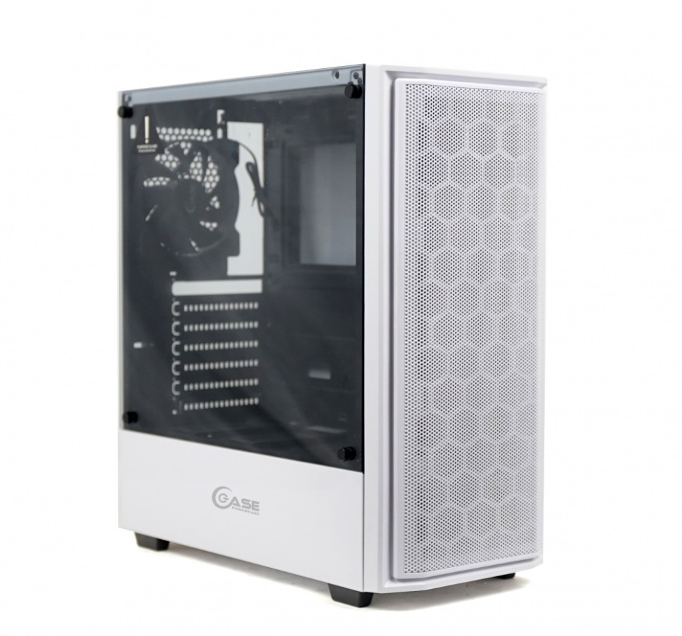 Компьютерный корпус Powercase ALISIO MESH M White