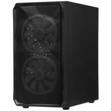 Компьютерный корпус Powercase MISTRAL Micro A3B TG ARGB Black CMMAB-A3