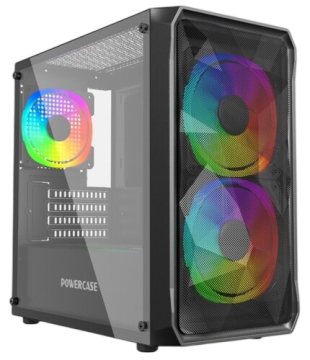 Компьютерный корпус Powercase MISTRAL Micro A3B TG ARGB Black CMMAB-A3