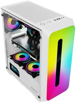 Компьютерный корпус ALSEYE RGB TG White (Colorful-W)