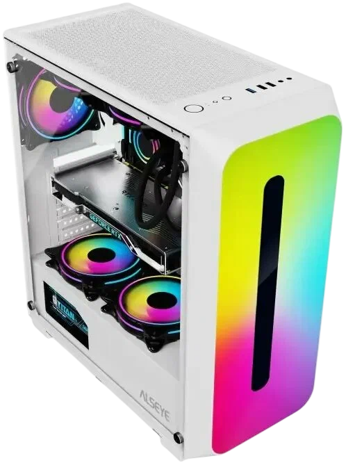 Компьютерный корпус ALSEYE RGB TG White (Colorful-W)