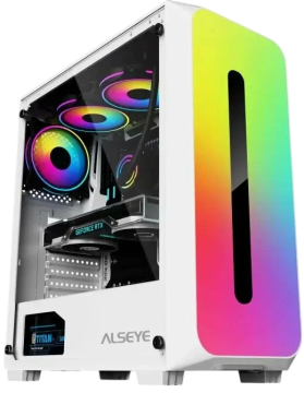 Компьютерный корпус ALSEYE RGB TG White (Colorful-W)