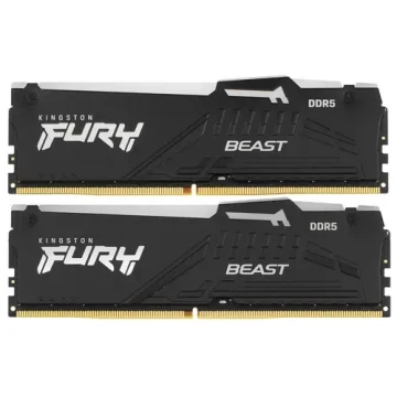 Оперативная память 64 Gb 6000 MHz Kingston FURY Beast RGB EXPO Black (KF560C36BBEAK2-64)