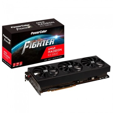 ΠΠΈΠ΄Π΅ΠΎΠΊΠ°ΡΡΠ° PowerColor (AXRX 6800 16GBD6-3DH/OC) Radeon RX 6800 16GB Fighter