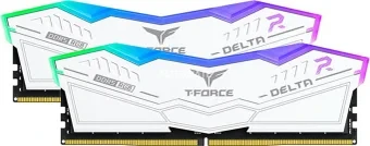 Оперативная память 16 Gb 6000 MHz Team Group T-FORCE DELTA RGB WHITE (FF4D516G6000HC38ADC01)