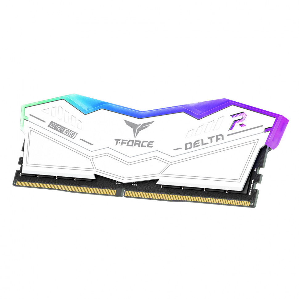 Оперативная память 16 Gb 6000 MHz Team Group T-FORCE DELTA RGB WHITE (FF4D516G6000HC38ADC01)