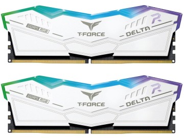 Оперативная память 16 Gb 6000 MHz Team Group T-FORCE DELTA RGB WHITE (FF4D516G6000HC38ADC01)