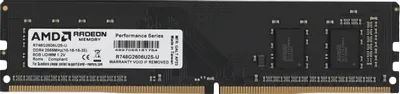 Оперативная память 8 Gb 2666 MHz AMD R7 PERFOMANCE SERIES Black (R748G2606U2S-UO)