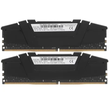 Оперативная память 32 Gb 3600 MHz G.Skill RIPJAWS V Black (F4-3600C16D-32GVKC)