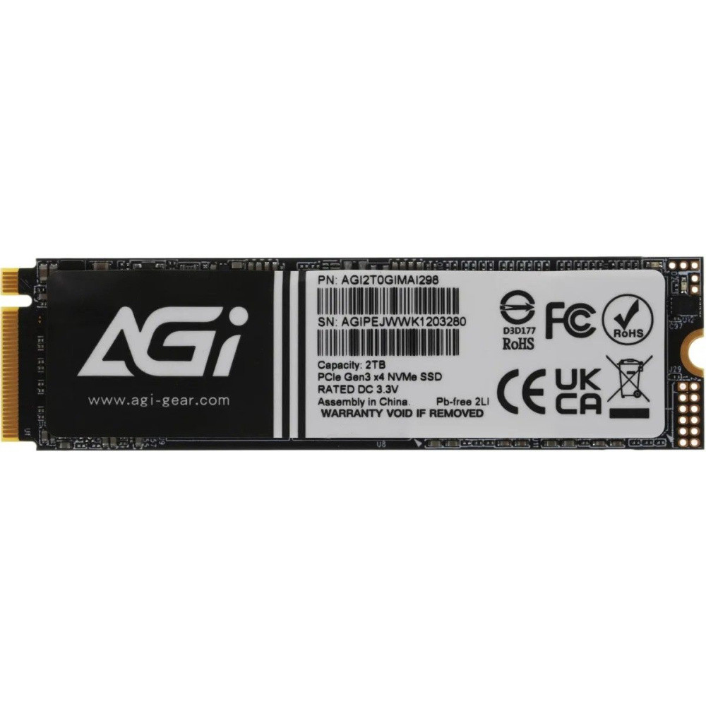 Твердотельный накопитель AGI AI298 2000 Gb (AGI2T0GIMAI298-CB)