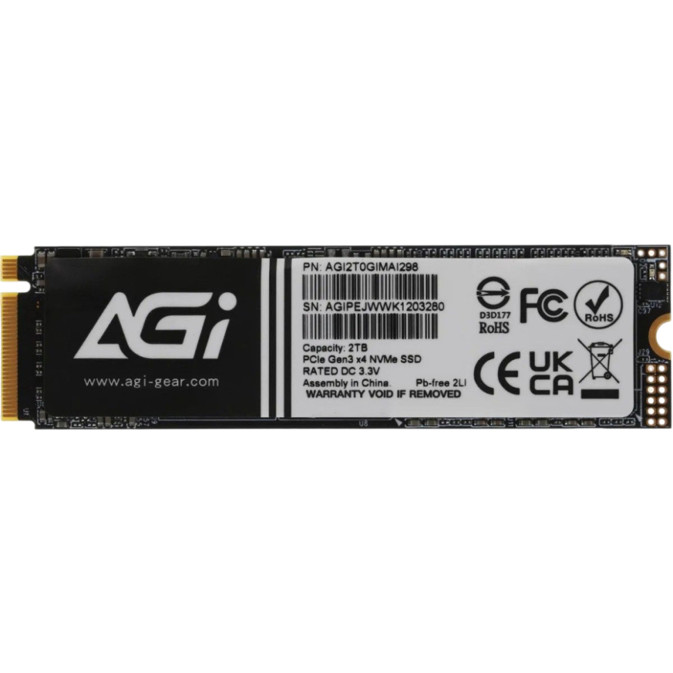 Твердотельный накопитель AGI AI298 2000 Gb (AGI2T0GIMAI298-CB)
