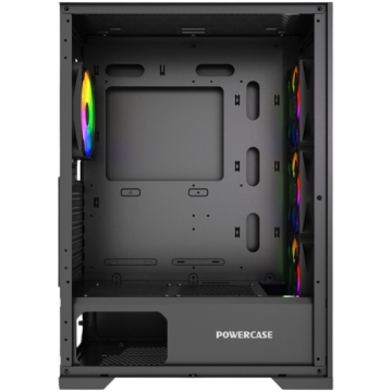 Компьютерный корпус Powercase Mistral B415 TG ARGB Black (CMAB415-A4)