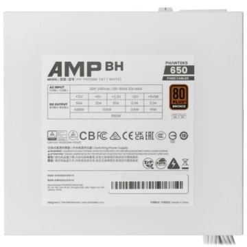 Блок питания PHANTEKS 650 AMP BH White (PH-P650BM_WT01) 16 Pin (PCIe 5.1 Connector Cable Details)