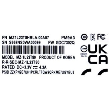 Твердотельный накопитель Samsung 3840 Gb ENTERPRISE (MZ1L23T8HBLA-00A07)
