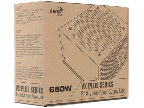 Блок питания Aerocool 650W VX-650 PLUS