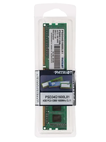Оперативная память 4 Gb 1600 MHz PATRIOT  SL (PSD34G1600L81)