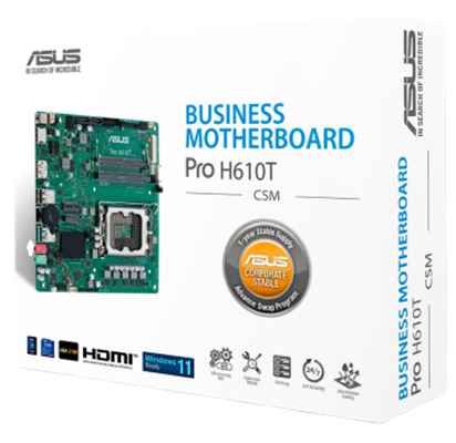 Материнская плата ASUS PRO H610T-CSM (90MB1G60-M0EAYC)
