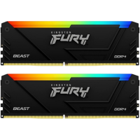 Оперативная память 16 Gb 3200 MHz Kingston FURY Beast RGB XMP Black (KF432C16BB2AK2/16)