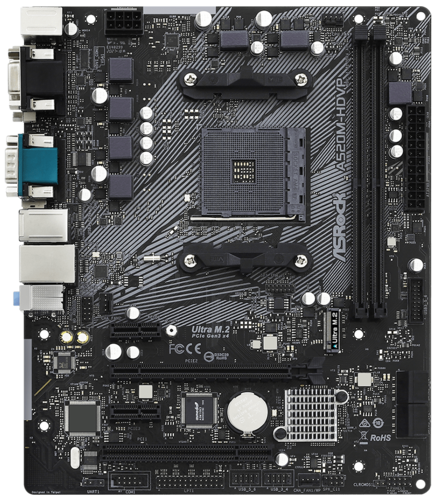Материнская плата ASRock A520M-HDVP/DASH