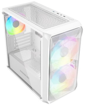 Компьютерный корпус Powercase MISTRAL Micro A3W TG ARGB White (CMMAW-A3)