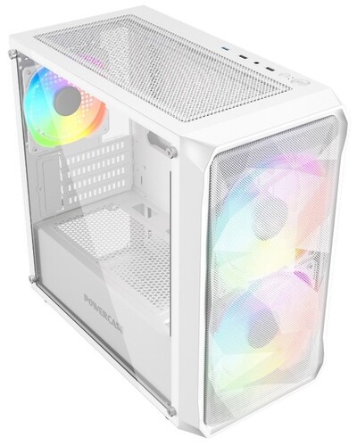 Компьютерный корпус Powercase MISTRAL Micro A3W TG ARGB White CMMAW-A3