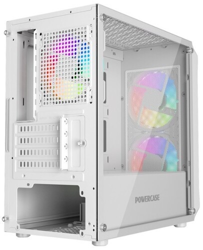 Компьютерный корпус Powercase MISTRAL Micro A3W TG ARGB White CMMAW-A3