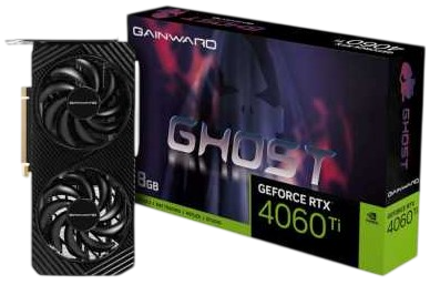 Видеокарта GAINWARD (NE6406T019P1-1060B) GeForce RTX 4060 Ti 8GB GHOST