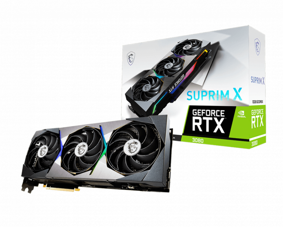 Видеокарта MSI (RTX 3080 SUPRIM X 10G) GeForce RTX 3080 10GB SUPRIM X