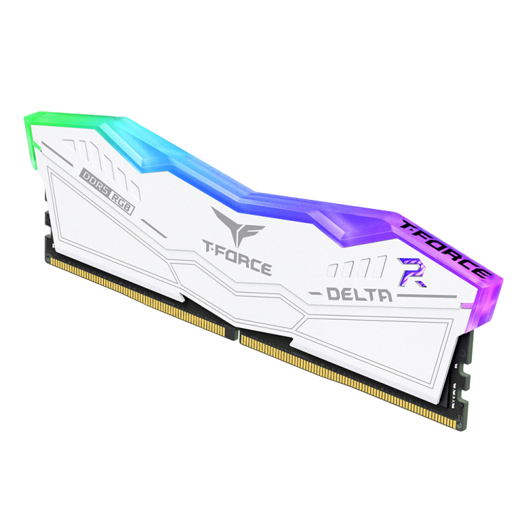 Оперативная память 64 Gb 6000 MHz Team Group T-FORCE DELTA RGB White (FF4D564G6000HC38GDC01)