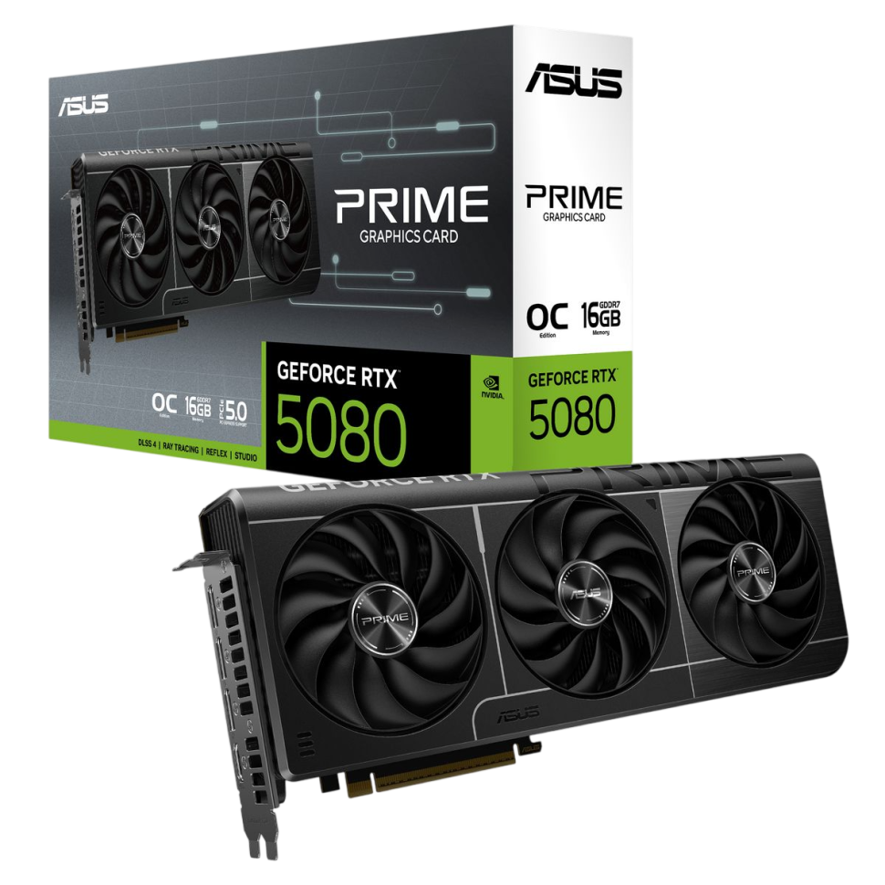 Видеокарта ASUS (PRIME-RTX5080-O16G) GeForce RTX 5080 16GB PRIME OC 90YV0LX0-M0NA00