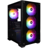 Компьютерный корпус 1STPLAYER FIREBASE X2-M FRGB Black (X2-M-BK-4F1)
